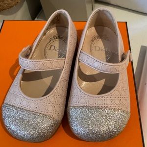 Christian Dior Baby Microcannage Baby Girl Toddler Ballerina Flats size 21 Pink